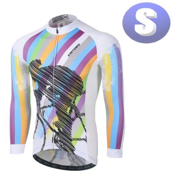 XINTOWN サイクリングウェア 長袖 Sサイズ 自転車 ウェア サイクルジャージ 吸汗速乾防寒 新品 インポート品【n636】拍卖