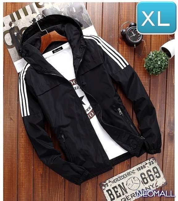 ☆ 【268】 ウィンドブレーカー フード付き ブラック XL メンズ ナイロン カモフラ 柄 アウトドア 防風 軽量 ジャケット拍卖