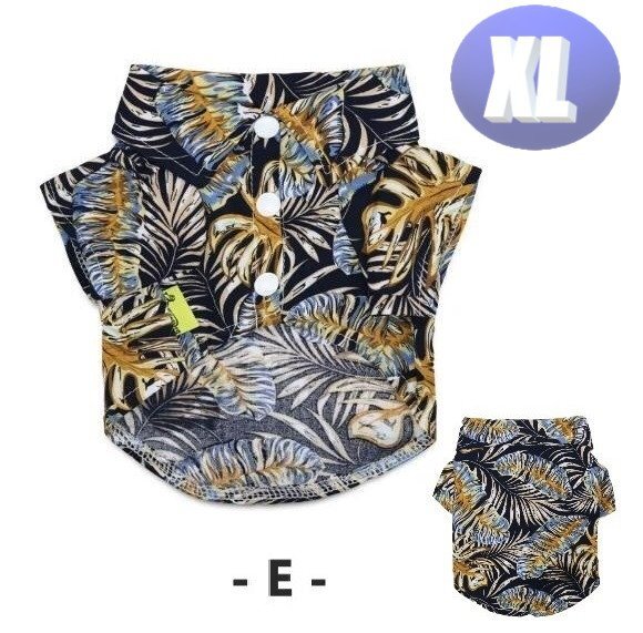 ドッグウェア アロハシャツ カラーE / XLサイズ 春夏 おしゃれな 犬服 小型犬 柔らか 洋服 可愛いn998拍卖