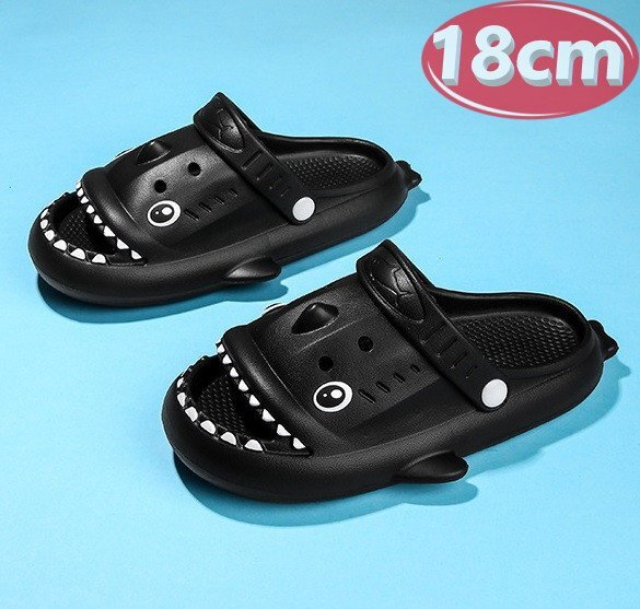 サンダル キッズ ブラック 18㎝ サメ 鮫 シャーク 夏 海 リゾート n396拍卖