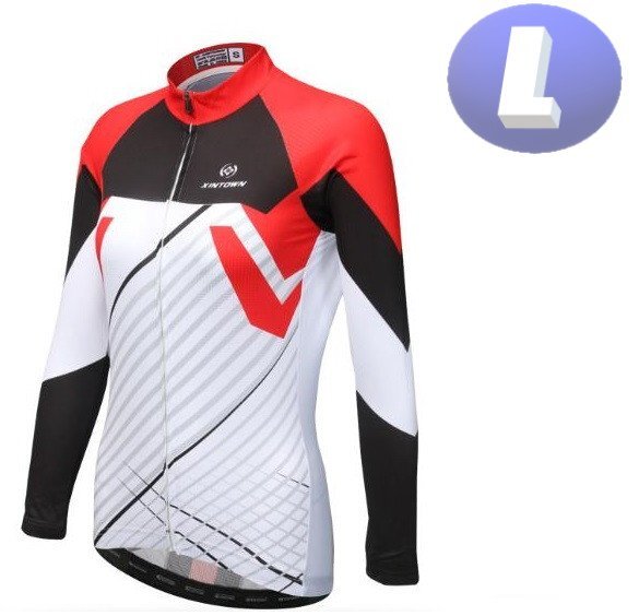 XINTOWN サイクリングウェア 長袖 Lサイズ 自転車 ウェア サイクルジャージ 吸汗速乾防寒 新品 インポート品【n631】拍卖