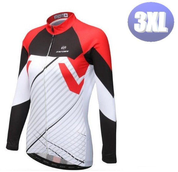 XINTOWN サイクリングウェア 長袖 3XLサイズ 自転車 ウェア サイクルジャージ 吸汗速乾防寒 新品 インポート品【n631】拍卖