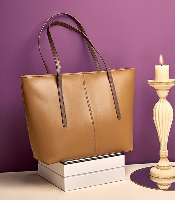 高品質 牛皮 ハンドバッグ ショルダーバッグ ブラウン レディース 女性 【n427】拍卖