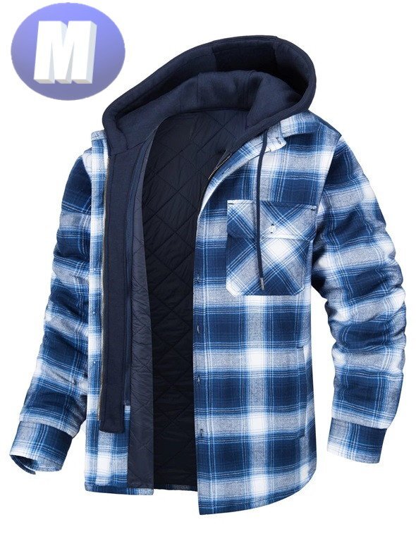 チェックパーカー カラーC サイズM アウター 暖か 防寒 n707拍卖