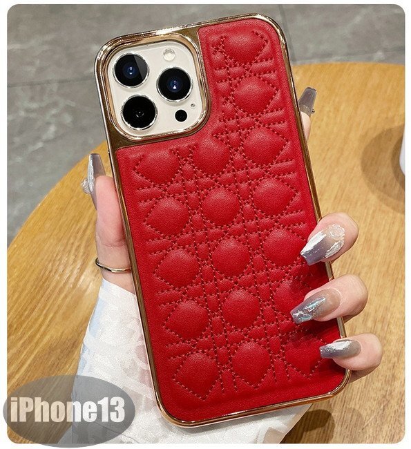iPhone13 ケース レッド おしゃれ スマホケース スマホカバー 耐衝撃 衝撃吸収【n296】拍卖