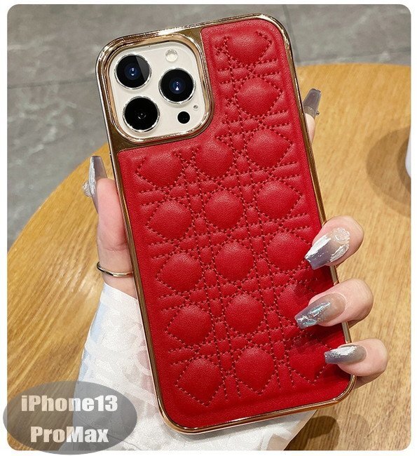 iPhone13PROMax ケース レッド おしゃれ スマホケース スマホカバー 耐衝撃 衝撃吸収【n296】拍卖