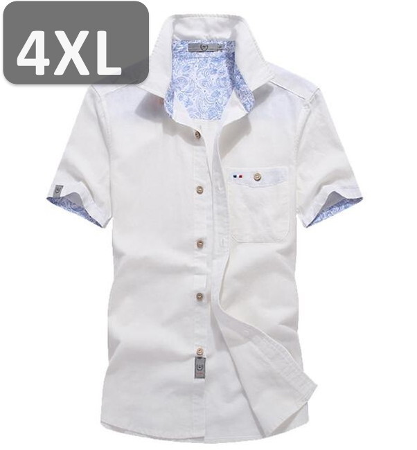 メンズ 半袖 シャツ ホワイト 4XL 半袖 シャツ 春夏【n200】拍卖