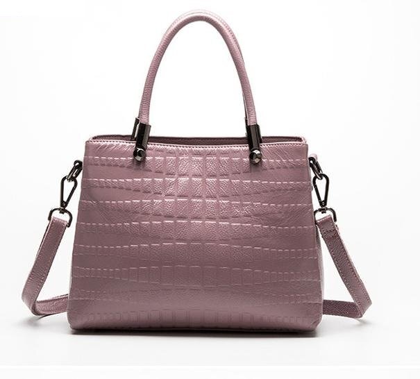 高品質 牛皮 ハンドバッグ ショルダーバッグ パープル レディース 女性 【n412】拍卖