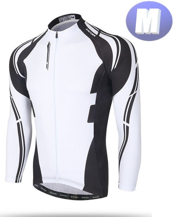 XINTOWN サイクリングウェア 長袖 Mサイズ 自転車 ウェア サイクルジャージ 吸汗速乾防寒 新品 インポート品【n630-wh】拍卖