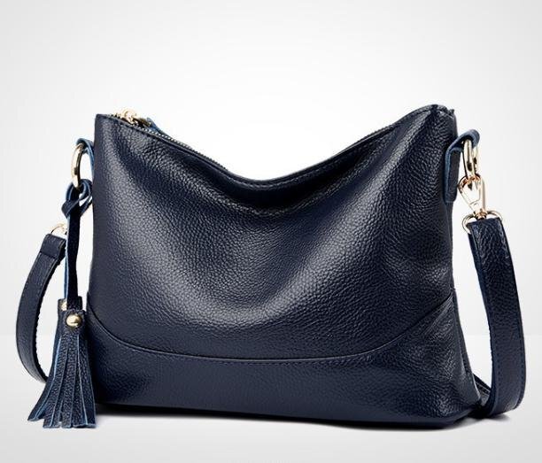 高品質 レザー調 ショルダーバッグ ネイビー レディース 女性 【n403】拍卖