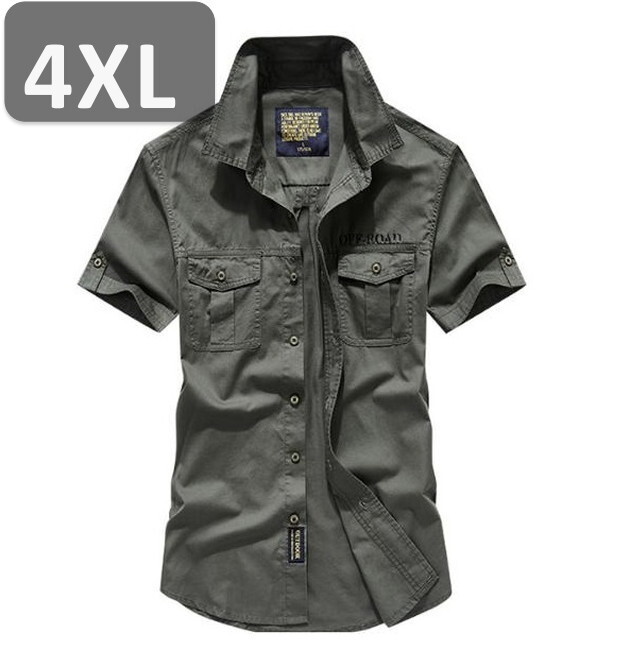 メンズ 半袖 シャツ オリーブ 4XL 半袖 シャツ 春夏【n192】拍卖