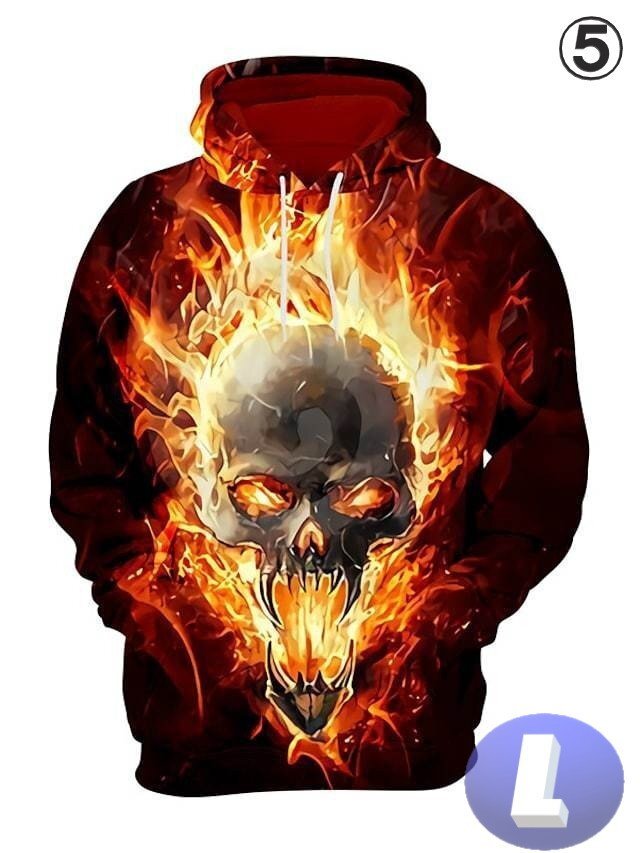 フード付き ドクロパーカー カラー5 L トレーナー アウター 防寒 n718拍卖