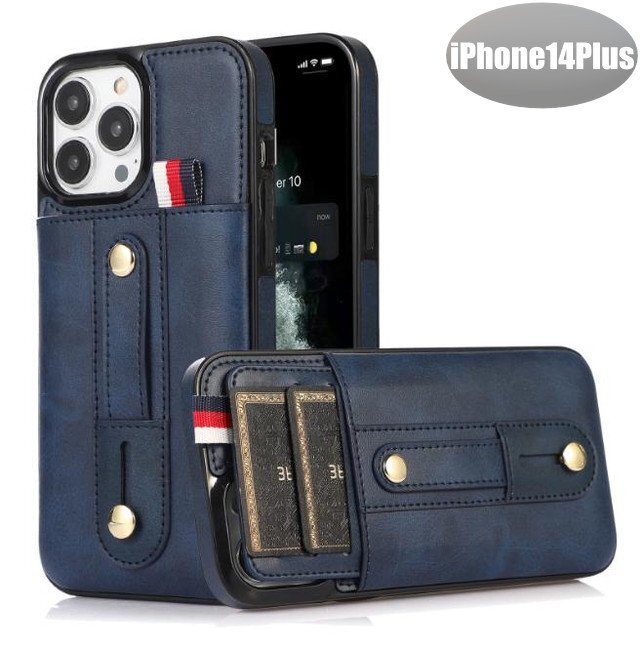 iPhone14Plus ケース ネイビー おしゃれ スマホケース スマホカバー 耐衝撃 衝撃吸収【n316】拍卖