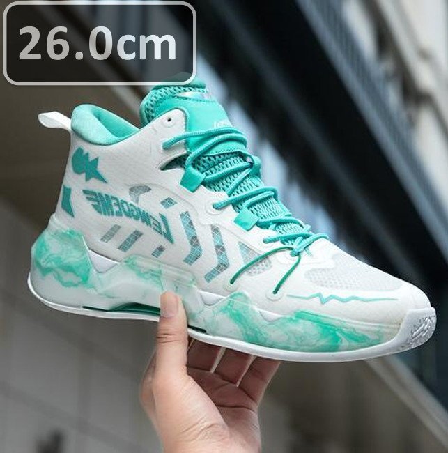 メンズ スニーカー グリーン 26.0cm 靴 シューズ 防滑 バスケットシューズ 通勤 通学 旅行 【245】拍卖