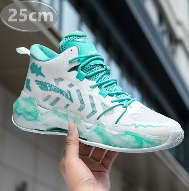 メンズ スニーカー グリーン 25.0cm 靴 シューズ 防滑 バスケットシューズ 通勤 通学 旅行 【245】拍卖