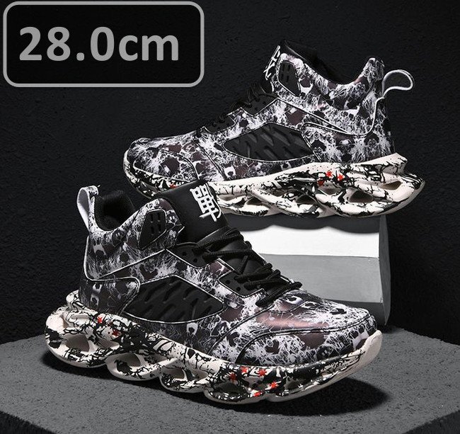 メンズ スニーカー ブラック 28.0cm 靴 シューズ 防滑 通勤 通学 旅行 【239】拍卖