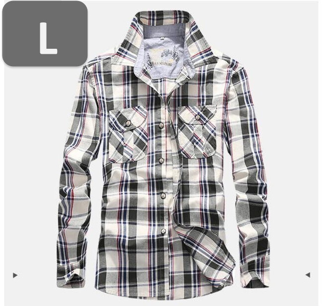 メンズ 長袖 ネルシャツ レッド L 長袖 シャツ 春秋【n183】拍卖