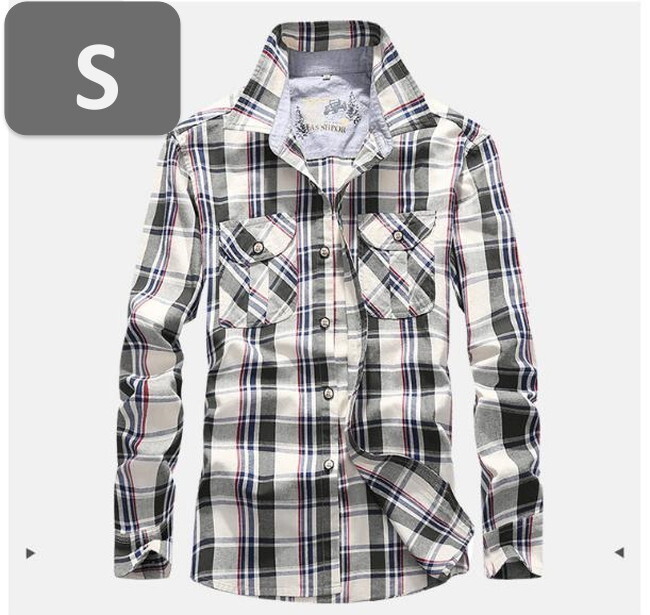 メンズ 長袖 ネルシャツ レッド S 長袖 シャツ 春秋【n183】拍卖