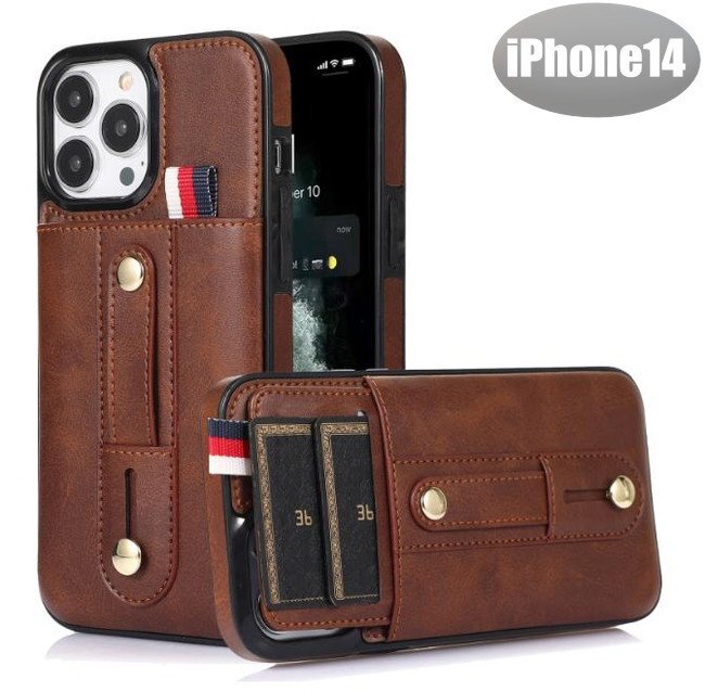 iPhone14 ケース ブラウン おしゃれ スマホケース スマホカバー 耐衝撃 衝撃吸収【n316】拍卖