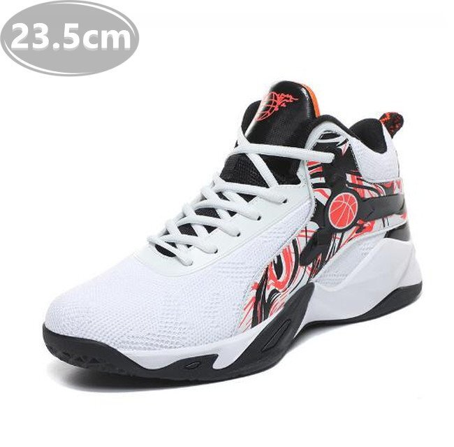 メンズ スニーカー ホワイト 23.5cm 靴 シューズ 防滑 バスケットシューズ 通勤 通学 旅行 【238】拍卖