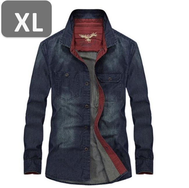 メンズ 長袖 ネルシャツ ネイビー XL 長袖 シャツ 春秋【n181】拍卖