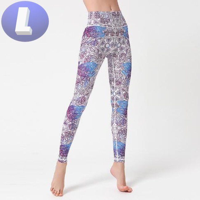 レギンス ロングパンツ サイズL ヨガ レギンスフィットネスパンツ ランニングパンツ 動きやすい ダンス ヨガウェア n300-03拍卖