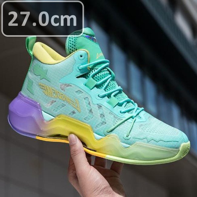 メンズ スニーカー パープル 27.0cm 靴 シューズ 防滑 バスケットシューズ 通勤 通学 旅行 【245】拍卖