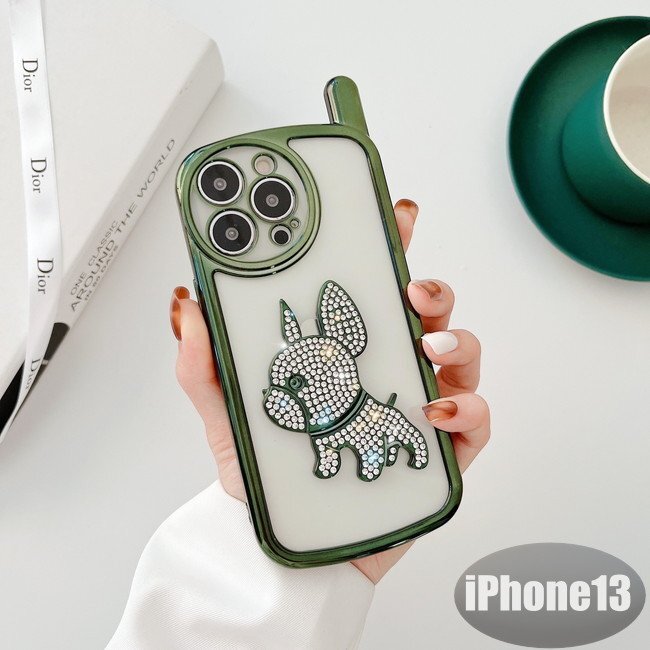 iPhone13 ケース グリーン おしゃれ スマホケース スマホカバー 耐衝撃 衝撃吸収【n293】拍卖
