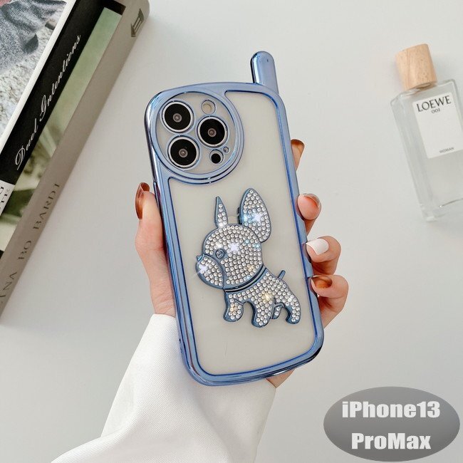 iPhone13PROMax ケース ブルー おしゃれ スマホケース スマホカバー 耐衝撃 衝撃吸収【n293】拍卖
