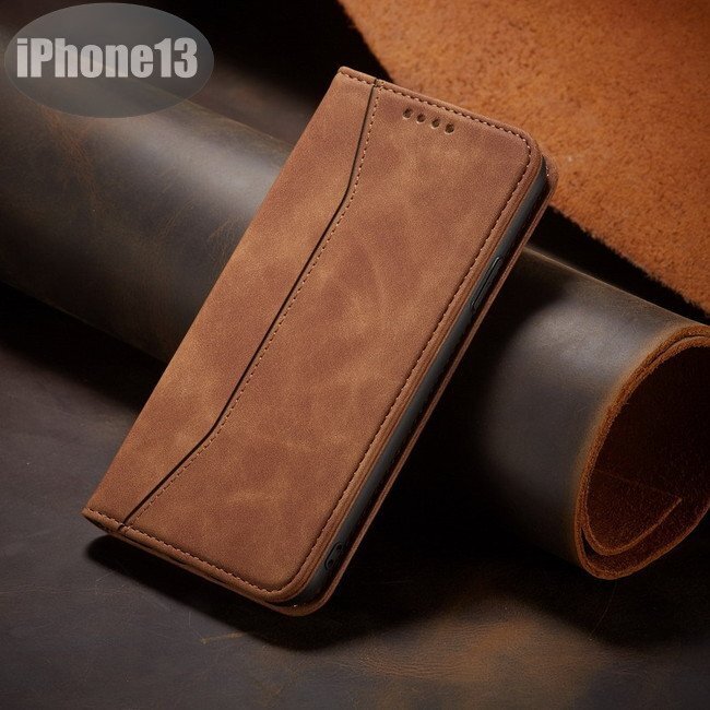 iPhone13 ケース ブラウン おしゃれ スマホケース スマホカバー 耐衝撃 衝撃吸収【n288】拍卖