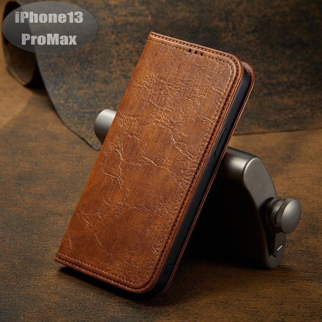 iPhone13PROMax ケース PUレザー おしゃれ スマホケース スマホカバー カーキ 耐衝撃 衝撃吸収【n279】拍卖