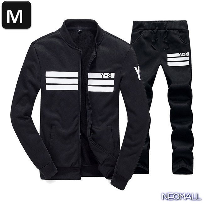 【人気商品】メンズセットアップ 上下セット ☆239 ブラック Mサイズ ジャージ スウェット お兄系 部屋着 おしゃれ拍卖