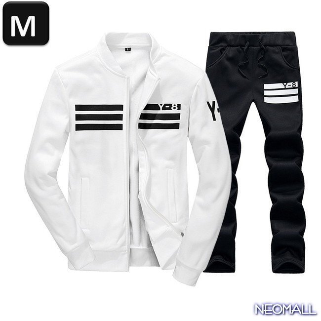 【人気商品】メンズセットアップ 上下セット ☆239 ホワイト Mサイズ ジャージ スウェット お兄系 部屋着 おしゃれ拍卖