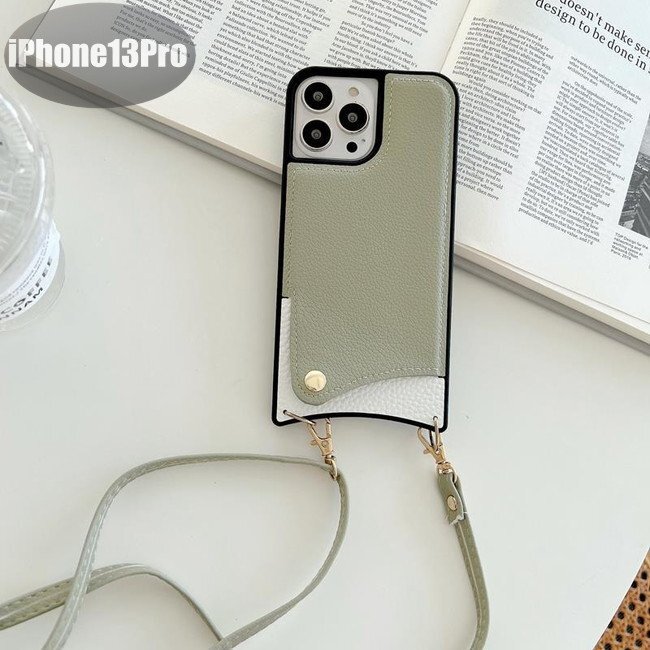 iPhone13PRO ケース グリーン おしゃれ スマホケース スマホカバー 耐衝撃 衝撃吸収【n286】拍卖