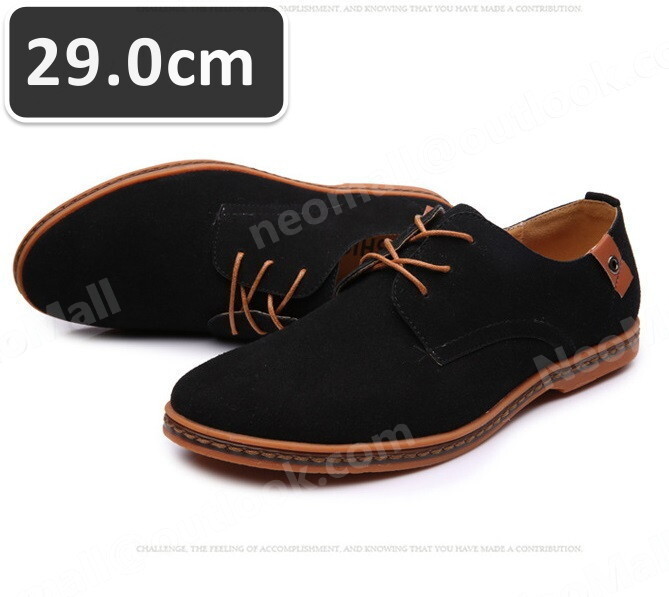 送料込☆メンズ カジュアル スニーカー ブラック サイズ 29.0cm 革靴 靴 カジュアル 屈曲性 通勤 軽量 インポート品【n046】拍卖