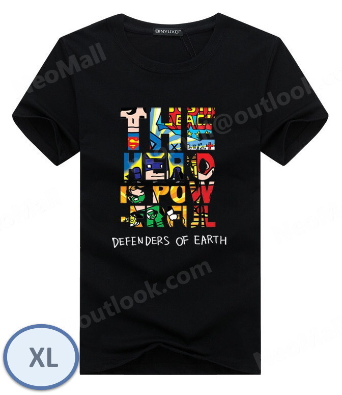 夏にピッタリ ☆ 丸首 半袖 Tシャツ【068】 ブラック XLサイズ トップス シャツ シンプル イラスト プリント 春夏拍卖