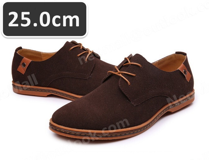 送料込☆メンズ カジュアル スニーカー ブラウン サイズ 25.0cm 革靴 靴 カジュアル 屈曲性 通勤 軽量 インポート品【n046】拍卖