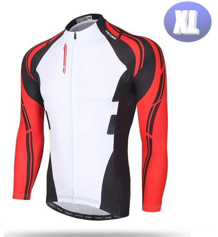XINTOWN サイクリングウェア 長袖 XLサイズ 自転車 ウェア サイクルジャージ 吸汗速乾防寒 新品 インポート品【n630-rd】拍卖