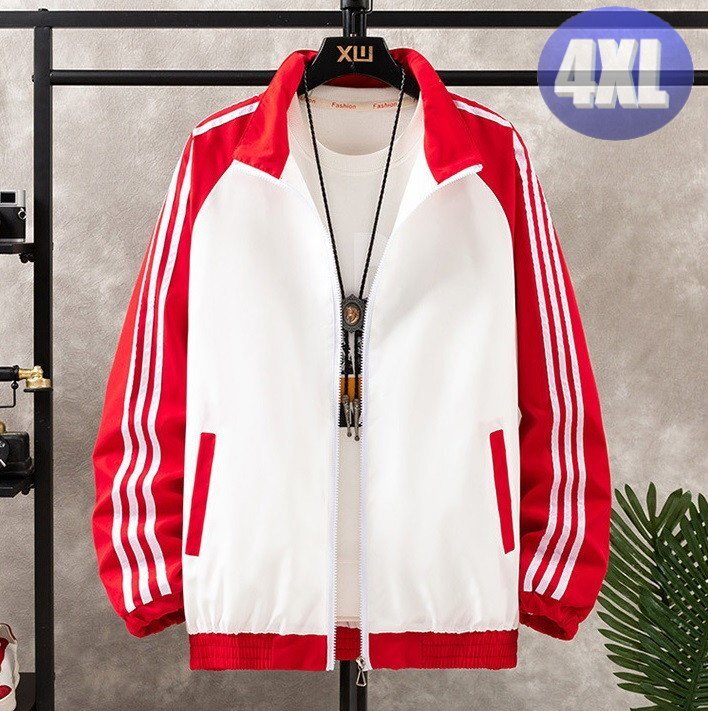 ウィンドブレーカー レッド 4XL アウター ウェア スポーツ トレーニング フィットネス n727拍卖