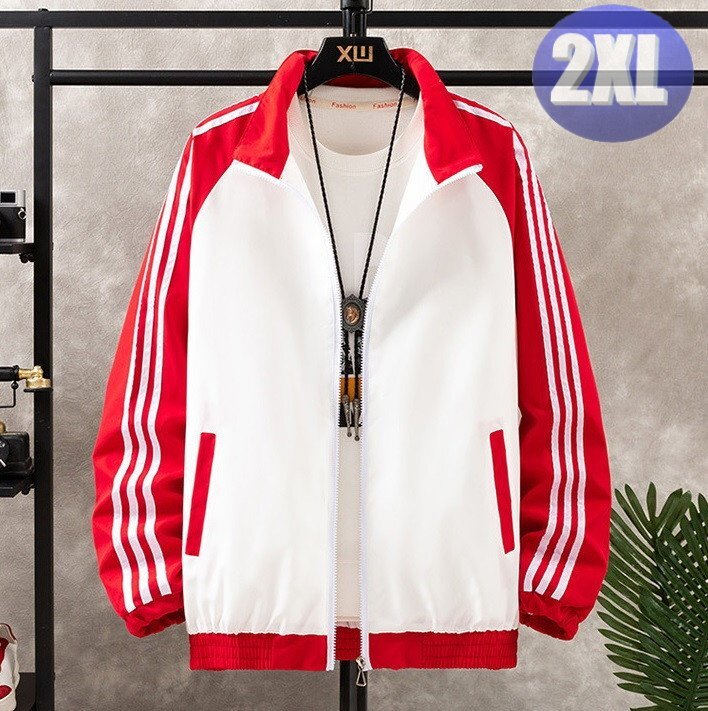 ウィンドブレーカー レッド 2XL アウター ウェア スポーツ トレーニング フィットネス n727拍卖