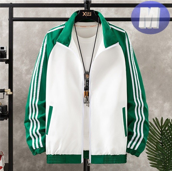 ウィンドブレーカー グリーン M アウター ウェア スポーツ トレーニング フィットネス n727拍卖