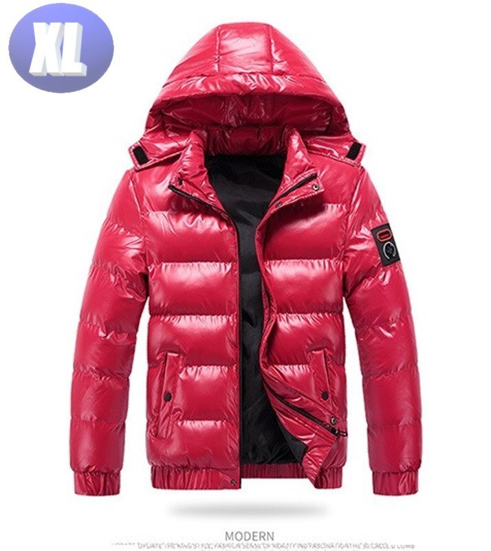 ダウンジャケット 中綿 ジャケット レッド XL n705拍卖