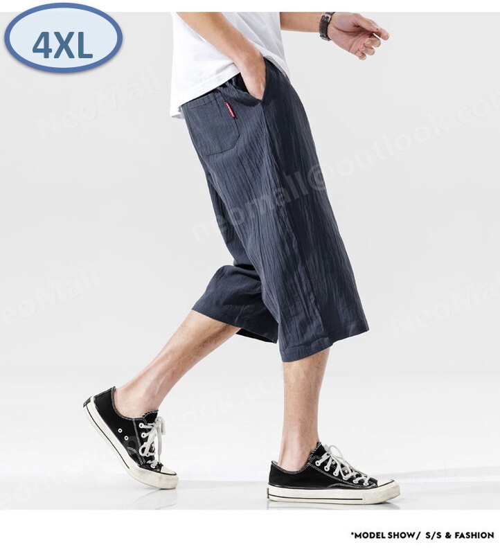 1スタ ☆ メンズ 七分丈 パンツ グレー サイズ4XL 【092】拍卖