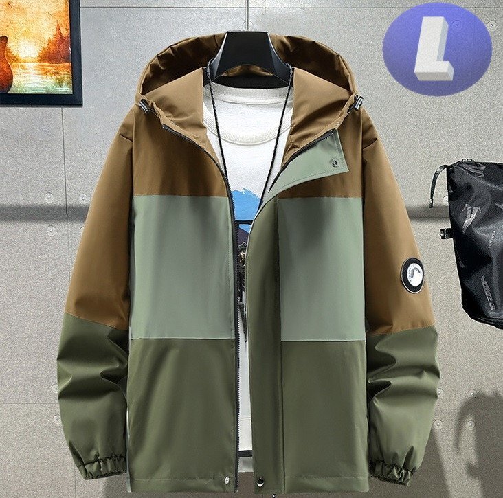 フード付き ジップアップパーカー ブラウン L トレーナー アウター 防寒 n731-br拍卖