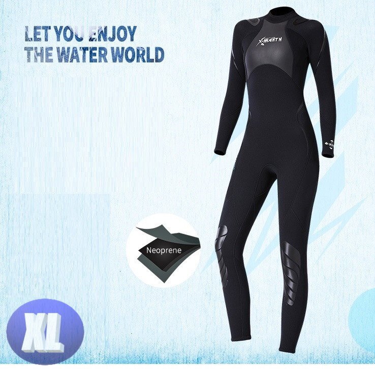 ウエットスーツ レディース 3mm サイズXL ネオプレン素材 フルスーツ ダイビング サーフィン フィッシング バックジップ仕様 ウエット拍卖