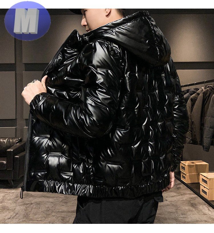 ダウンジャケット 中綿 ジャケット ブラック M n709拍卖