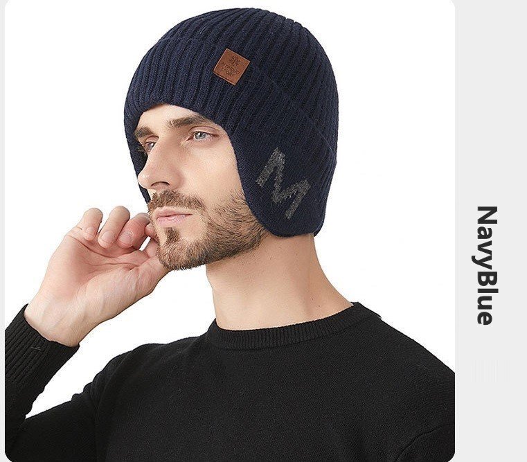 ニットキャップ ニット帽 ネイビーブルー ワッチキャップ 帽子 アウトドア ユニセックス メンズ レディース 男女兼用 n819拍卖