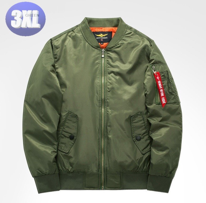 ジャケット MA1タイプ グリーン 3XL フライトジャケット ブルゾン拍卖