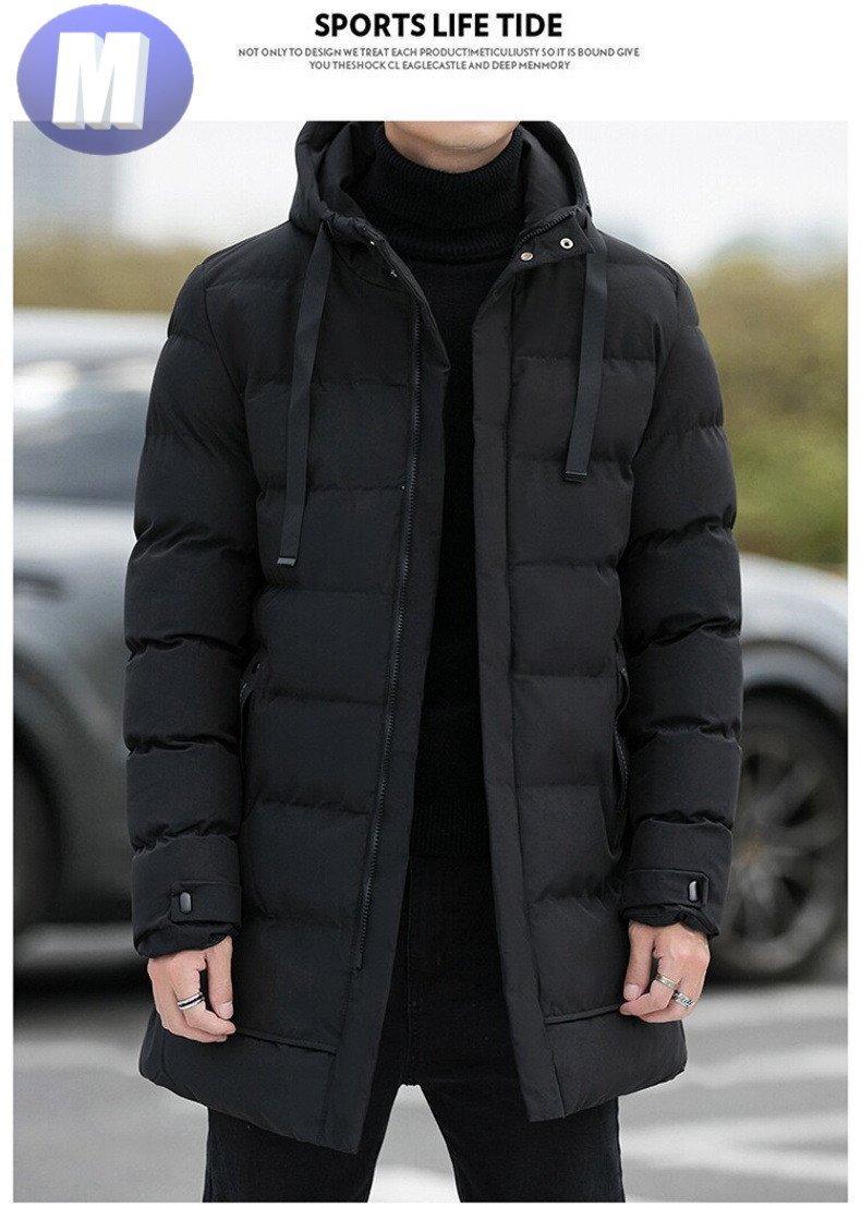 ダウンジャケット 中綿 ジャケットブラック M n704拍卖