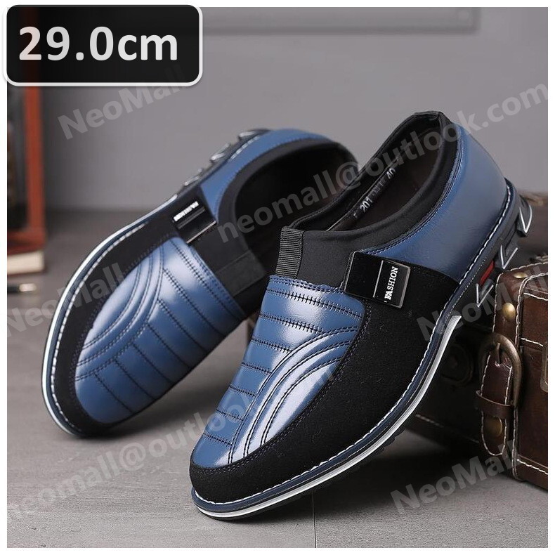 メンズ カジュアル スニーカー ブルー サイズ 29.0cm 革靴 靴 カジュアル 屈曲性 通勤 軽量 インポート品【n042】拍卖